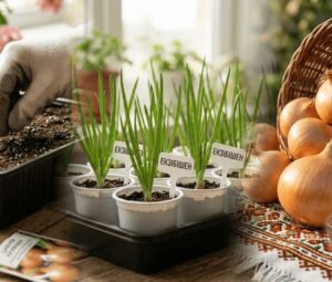 Цибуля Ексібішен: покрокова інструкція вирощування гігантського врожаю через розсаду
